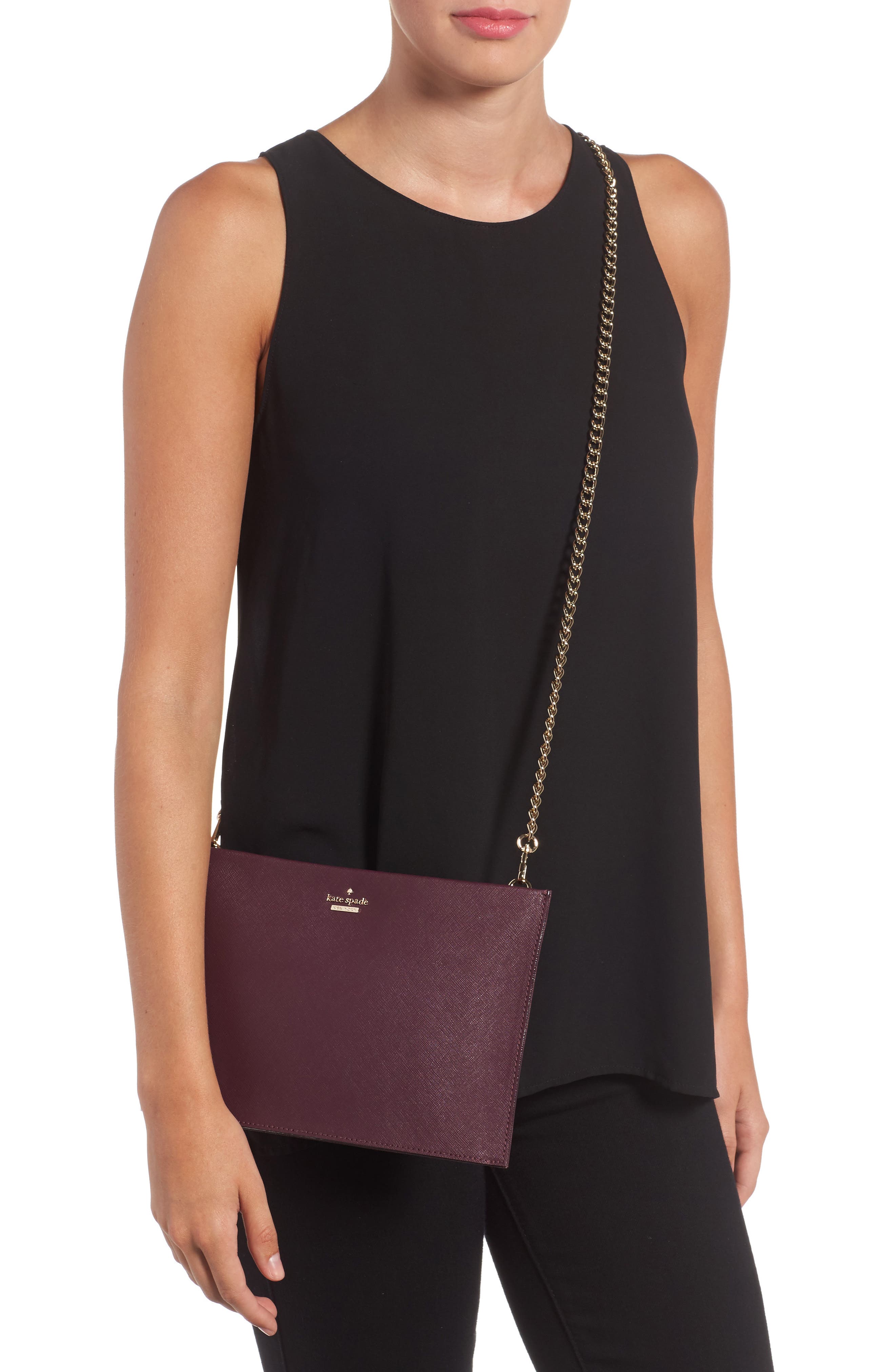 Kate Spade New York cameron street - sima leather shoulder bag, Alternate, color, 