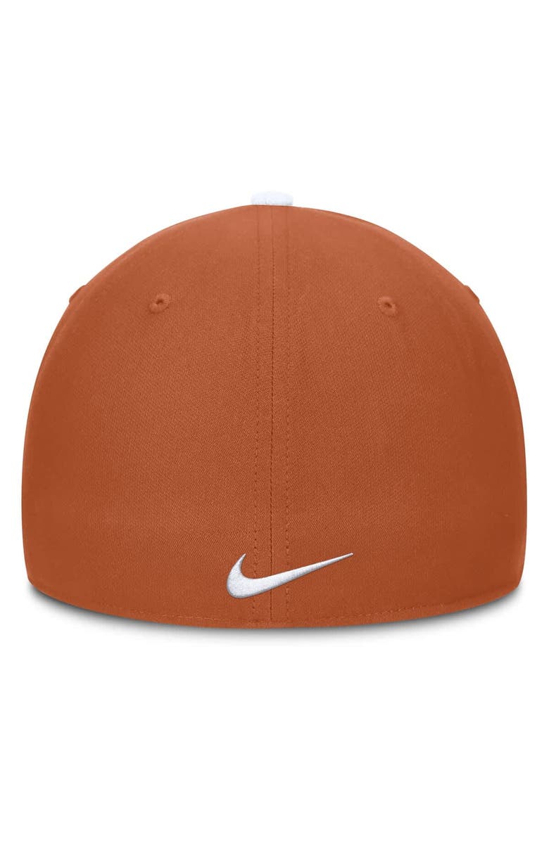 Nike Men's Nike White/Texas Orange Texas Longhorns 2025 Sideline Rise Local Performance Flex Hat, Alternate, color, 