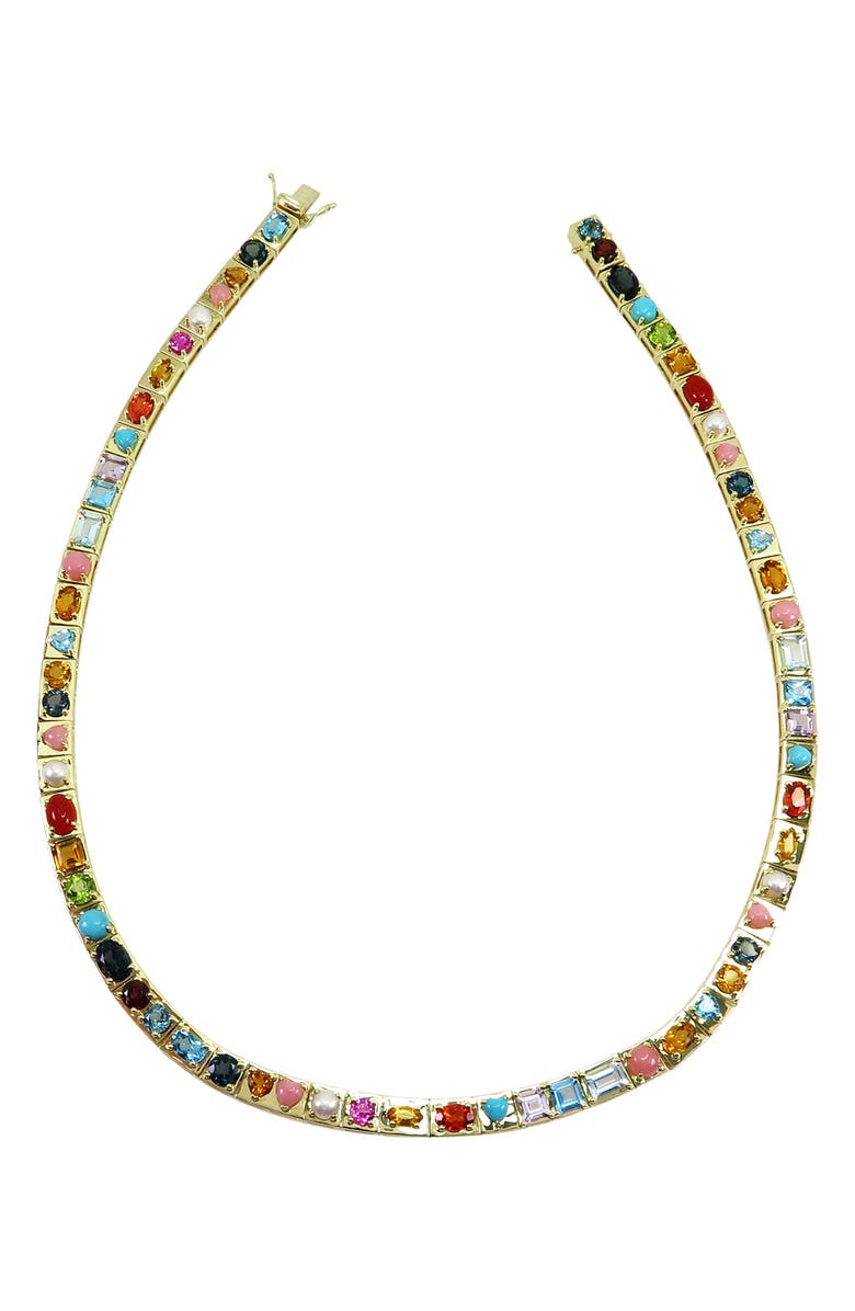 TYPE JEWELRY Leggo Multistones Necklace, Main, color, Multi