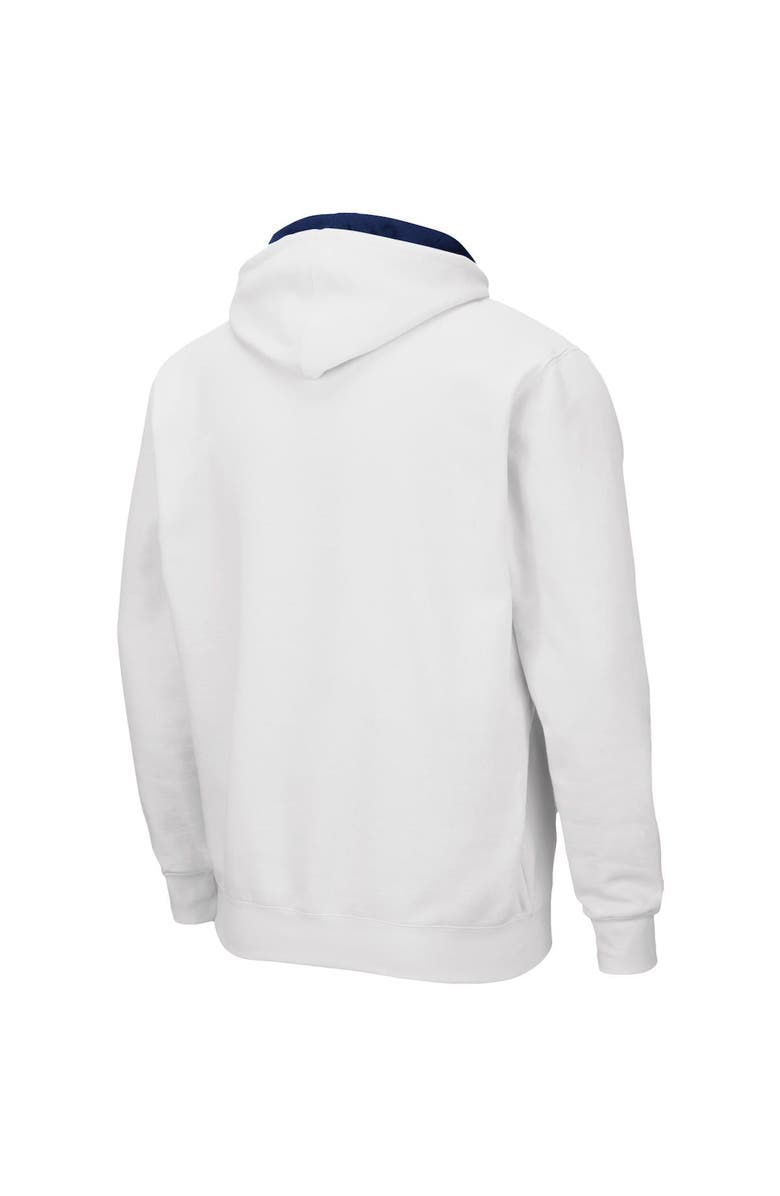 COLOSSEUM Men's Colosseum White Auburn Tigers Arch & Logo 3.0 Full-Zip Hoodie, Alternate, color, White