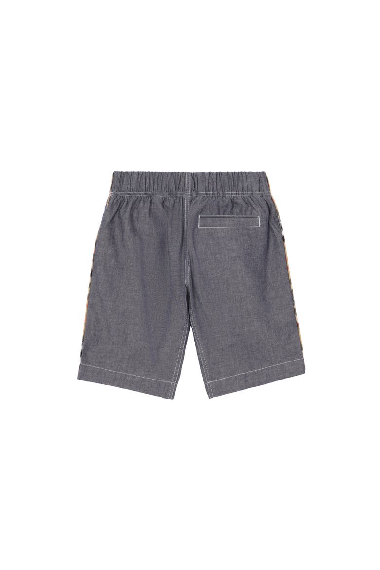 Cotton Cargo Shorts, Alternate, color, Damson blue melange