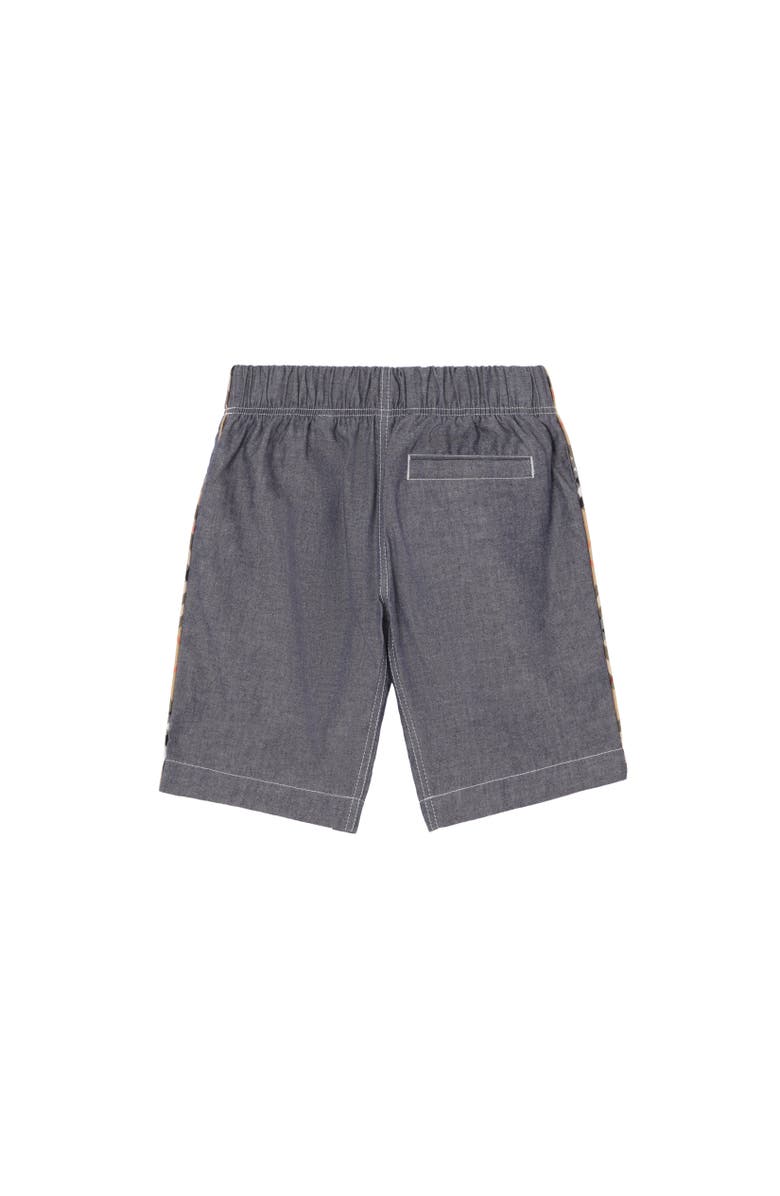 Burberry Cotton Cargo Shorts, Alternate, color, Damson Blue Melange