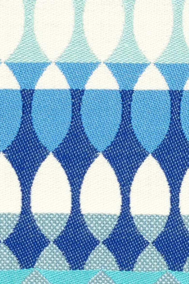 Modern Oval Indoor & Outdoor Woven Accent Pillow, Alternate, color, Ocean