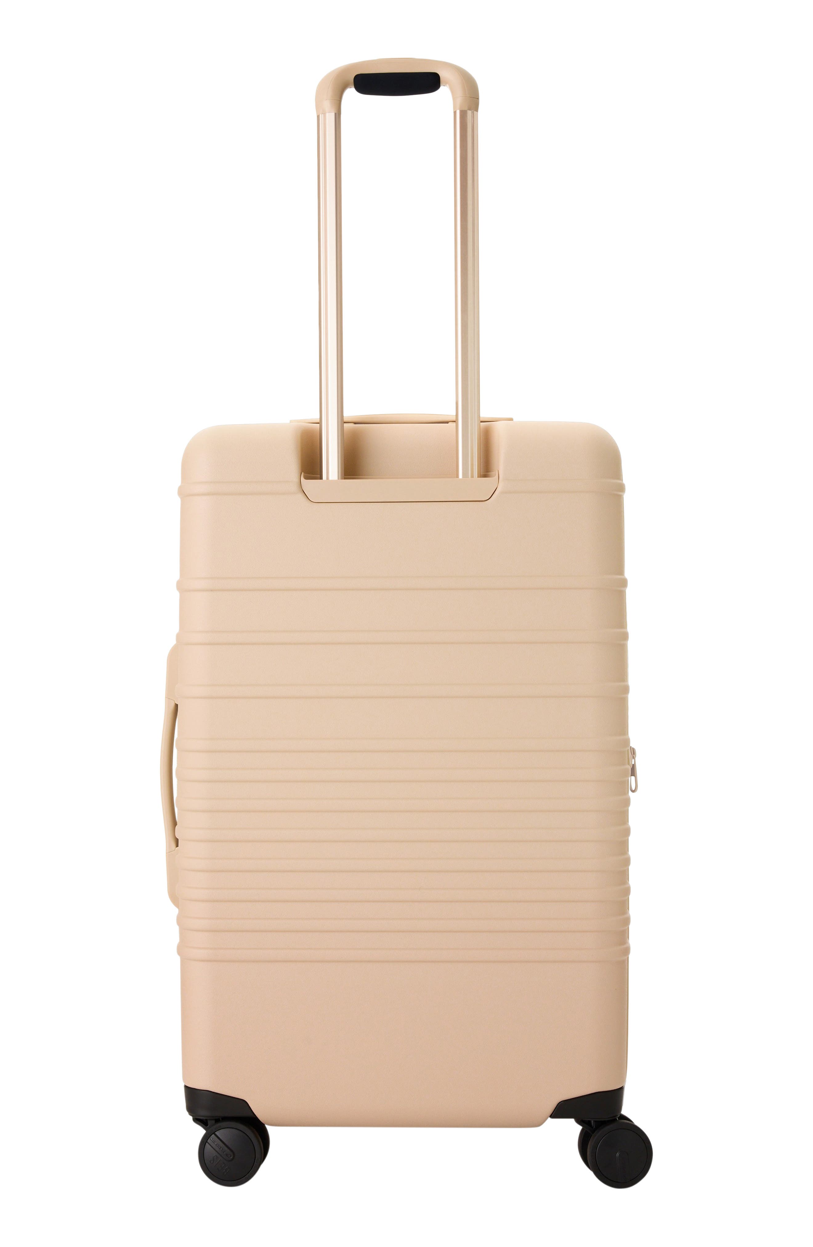 Béis The Medium Check-In Roller Suitcase, Alternate, color, Tonal Beige