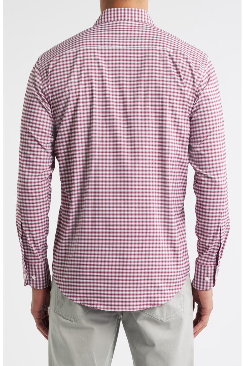 Fairbanks Ombré Check Performance Twill Button-Up Shirt, Alternate, color, AUTUMN FOLIAGE