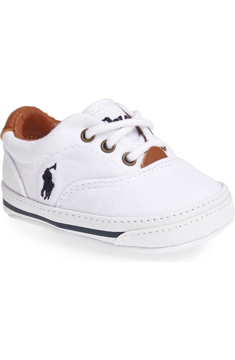 Ralph Lauren Layette 'Vaughn' Crib Shoe, Main, color,