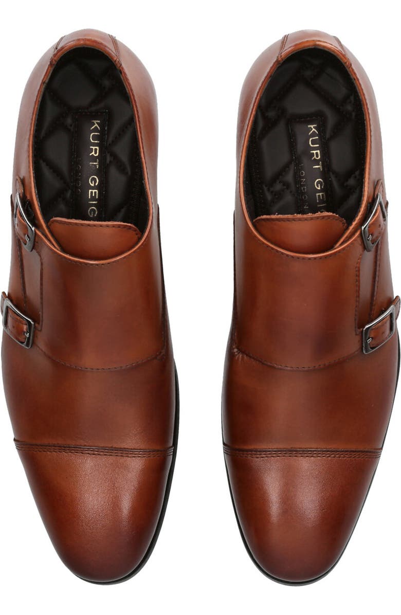 Kurt Geiger London Harry Double Monk Strap Loafer, Alternate, color, Light / Pastel Brown