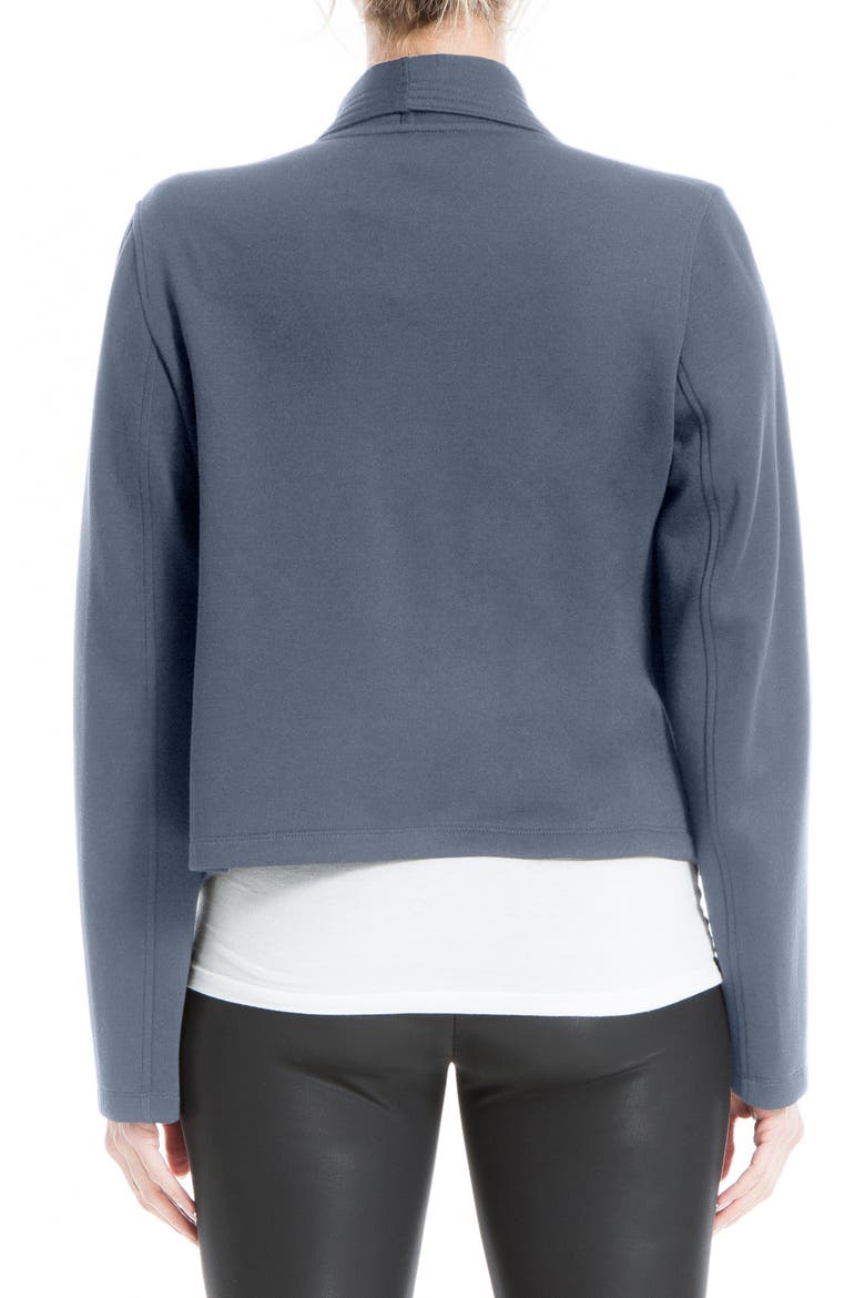 Scuba Short Drape Jacket, Alternate, color, OMBRE BLUE