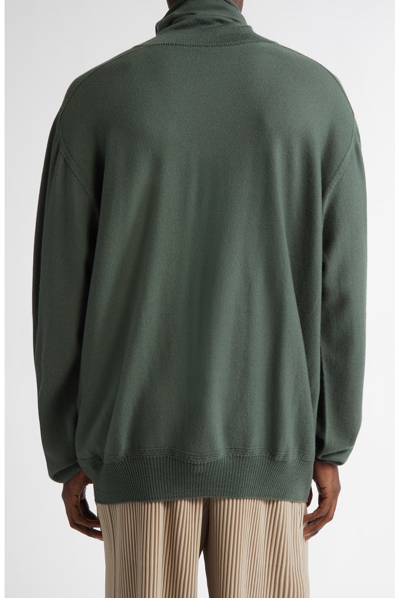 Smooth Wool Turtleneck Sweater, Alternate, color, KHAKI