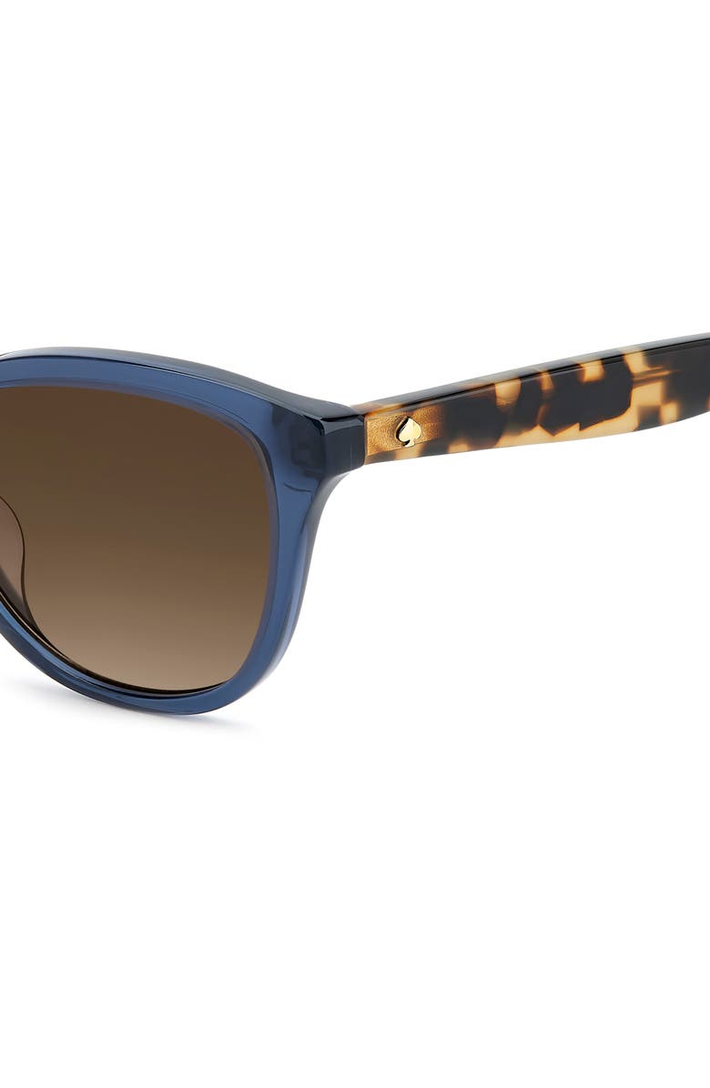 Kate Spade New York Tayla 55mm Sunglasses, Alternate, color, Blue/ Brown Sf