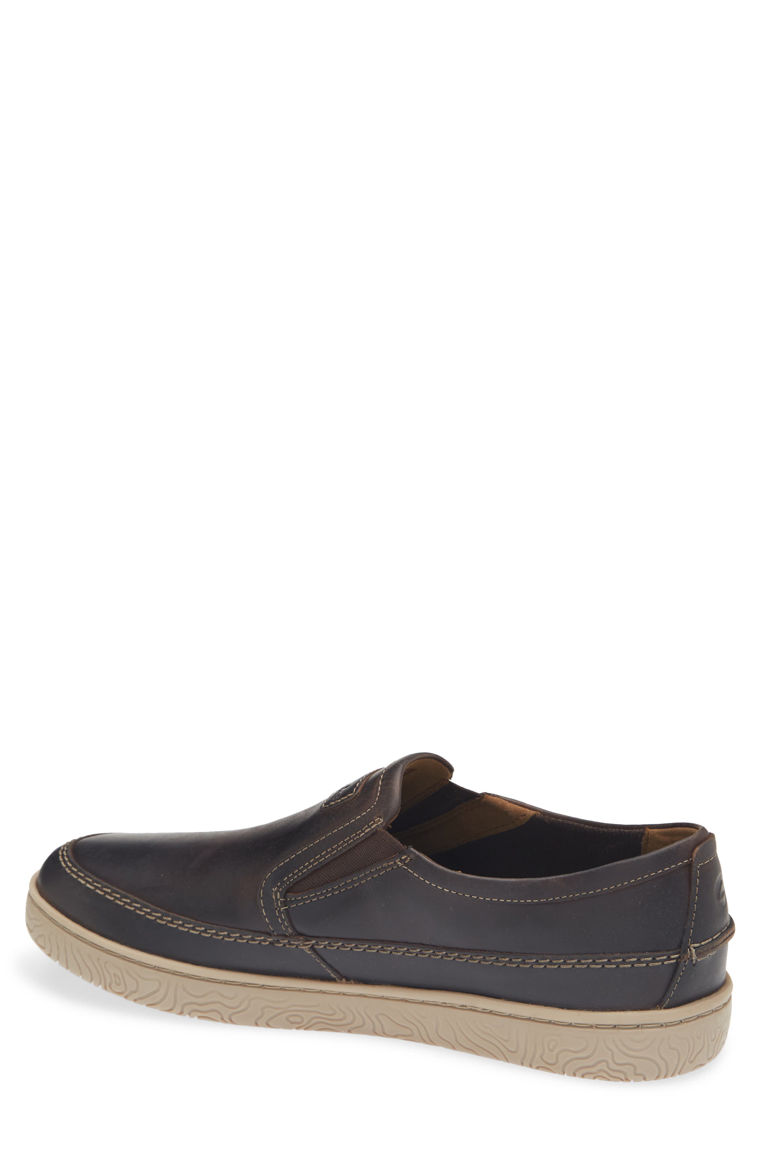 Clarks<sup>®</sup> <p>Hodson Step Leather Slip-On Sneaker (Men)</p>, Alternate, color, Beeswax