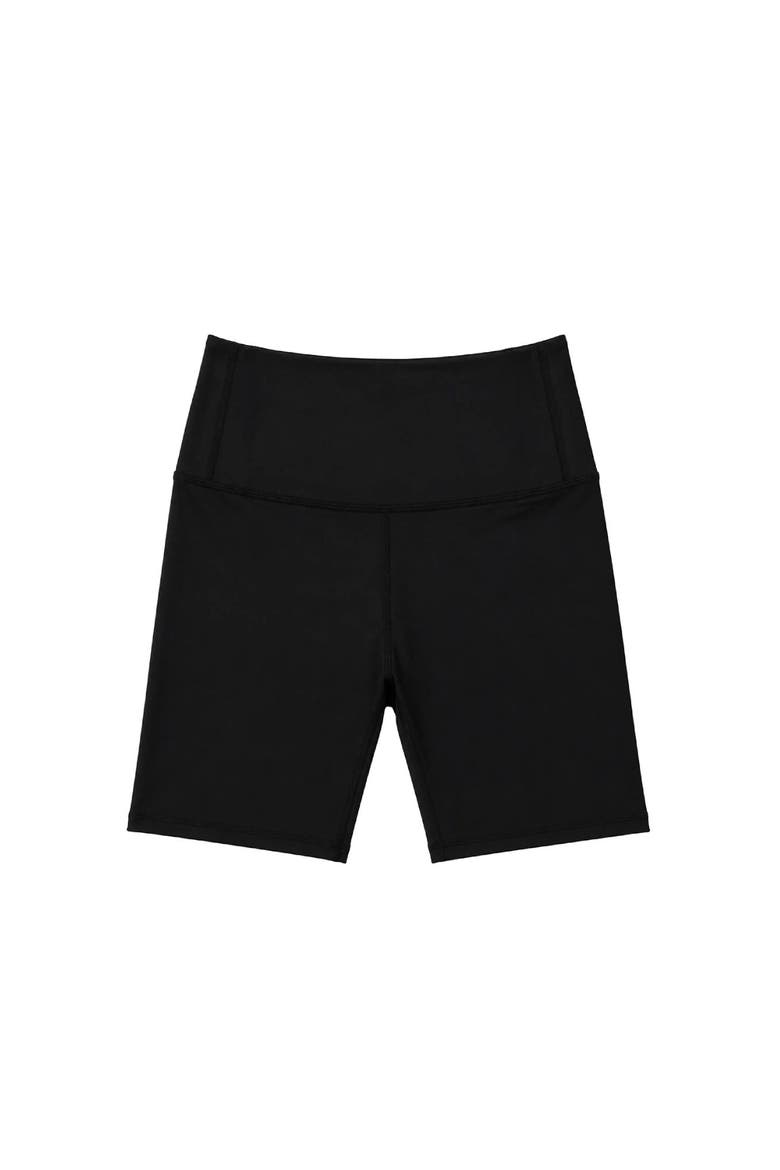 Essential Black Activewear Bike Shorts, Main, color, Black