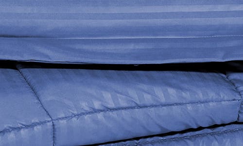 Luxury Home Embossed Stripe Microfiber 8-piece Comforter Set