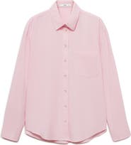 MANGO Cotton Button-Up Shirt