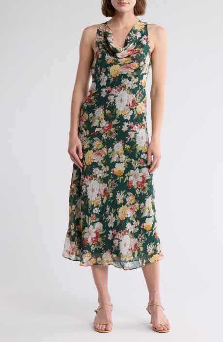 Lush Cowl Neck Maxi Dress
