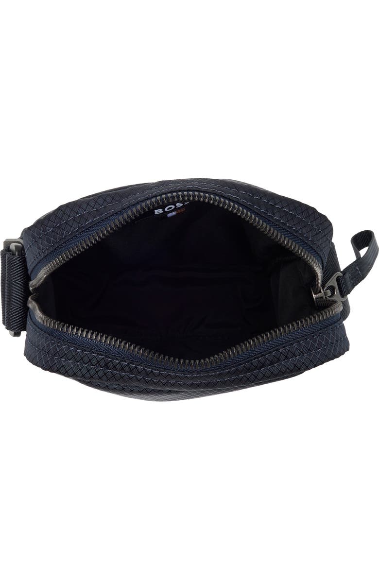 BOSS Logo Ripstop Recycled Polyester Crossbody Bag, Alternate, color, Navy White Logo