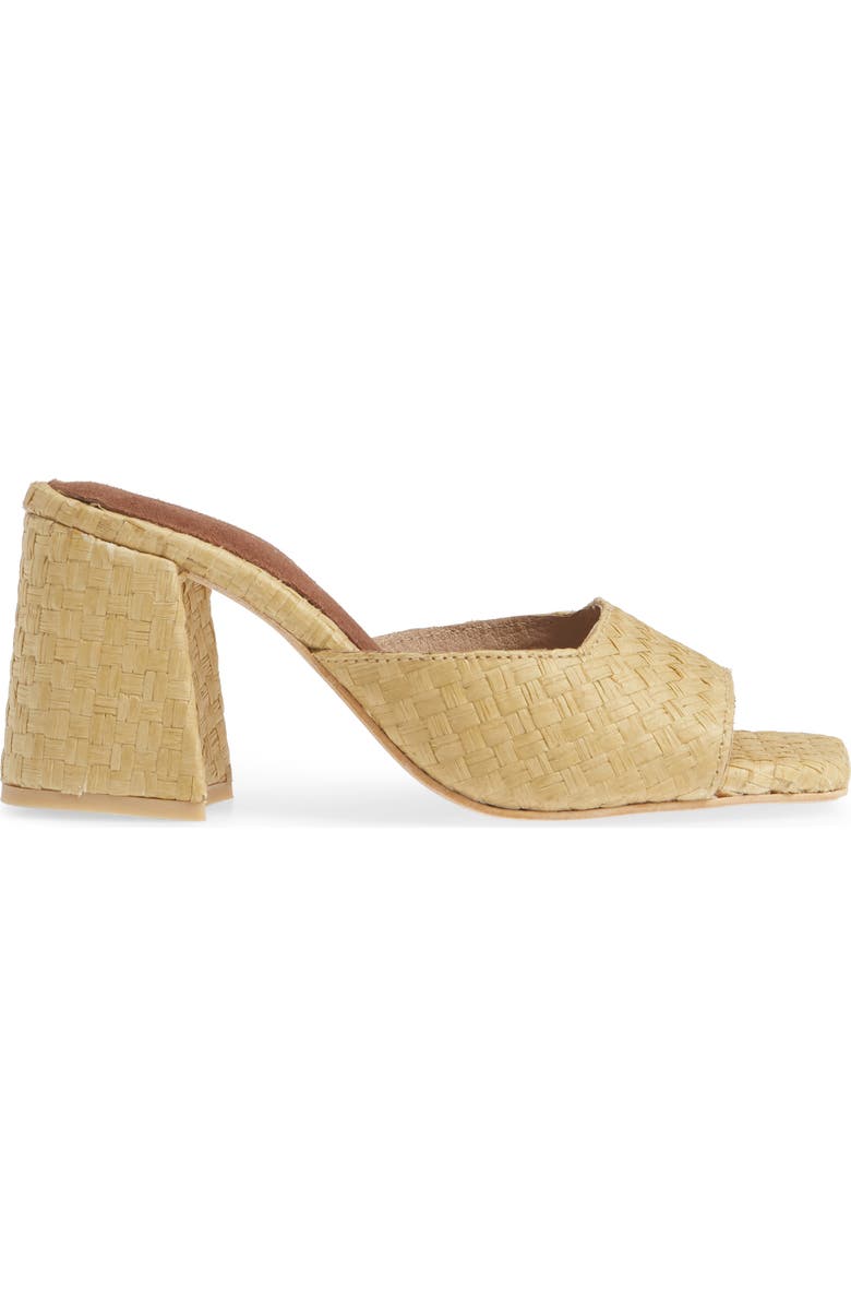 Jeffrey Campbell Mélange Raffia Slide Sandal, Alternate, color,