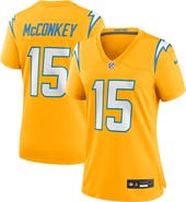 Nike Women's Nike Ladd McConkey Gold Los Angeles Chargers Alternate Charger Power Game Jersey