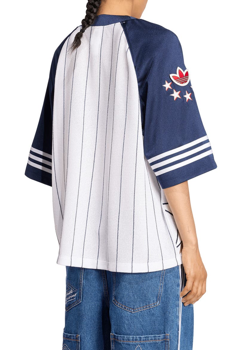 Oversize Short Sleeve Jersey, Alternate, color, WHITE