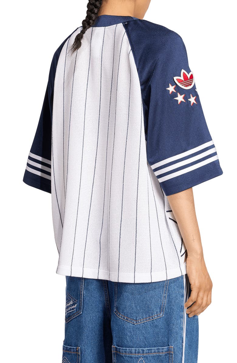 adidas Oversize Short Sleeve Jersey, Alternate, color, White