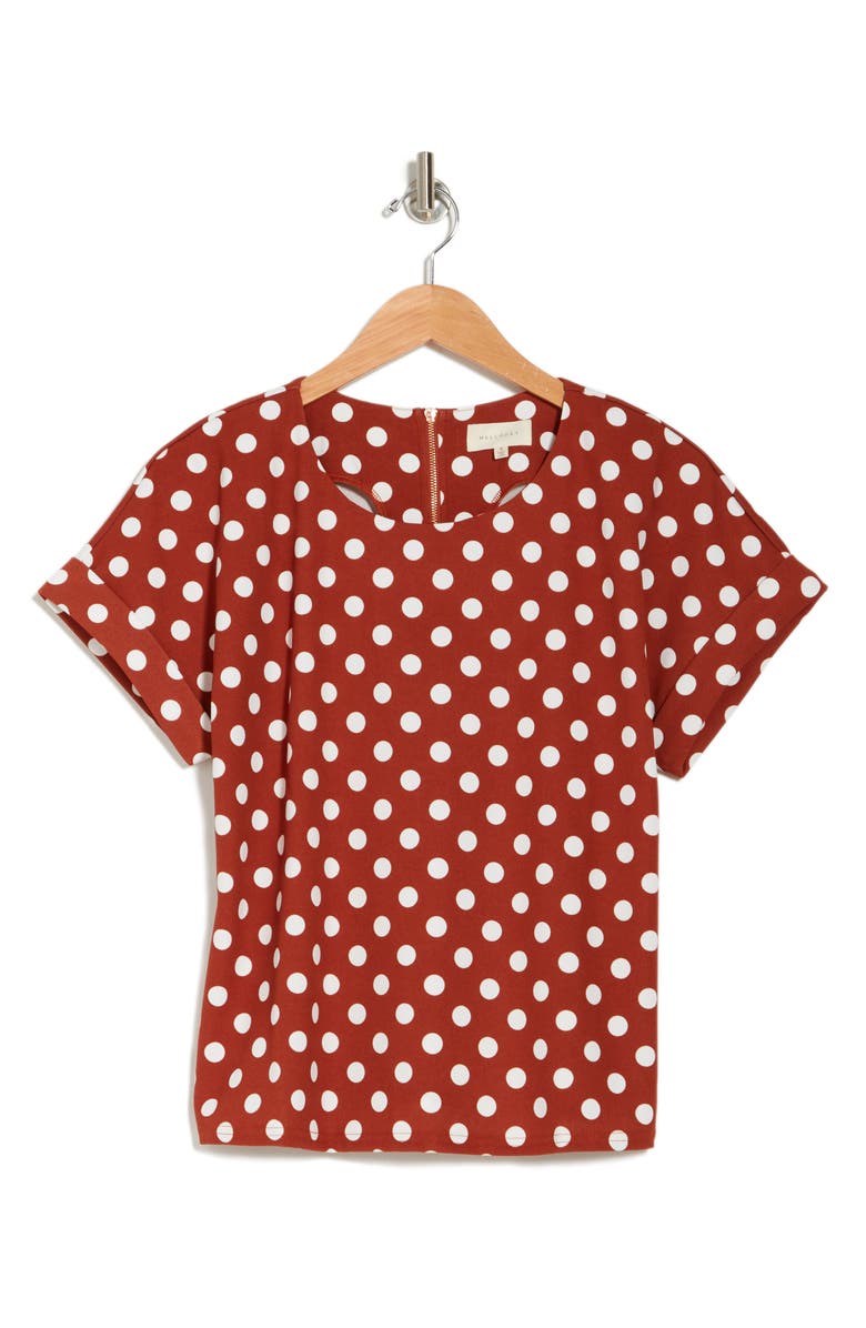 MELLODAY Printed Dolman Sleeve Top, Alternate, color,