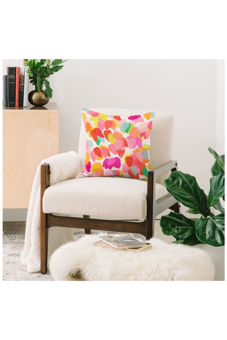 Golden Rain Throw Pillow, Alternate, color, MULTI