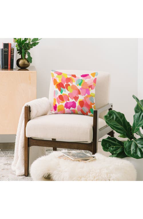Deny Designs Golden Rain Throw Pillow In Multi