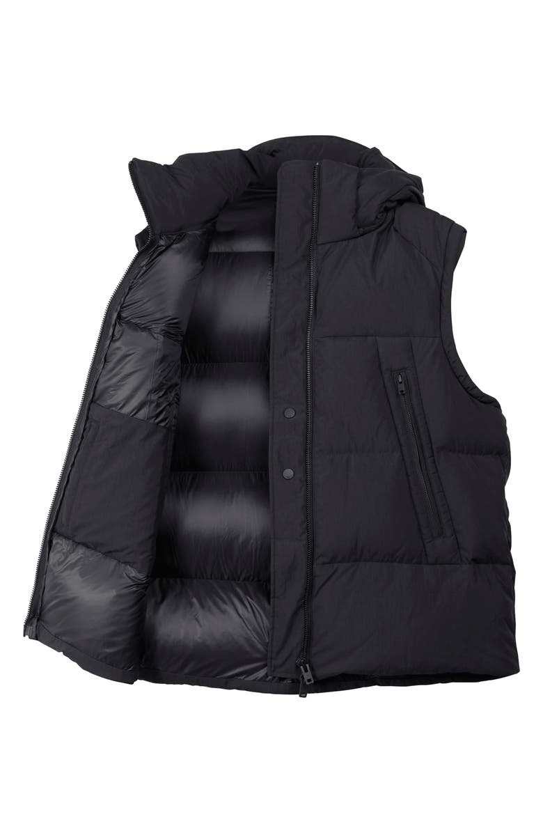 Y-3 Hooded Insulated Down Puffer Vest, Alternate, color, 