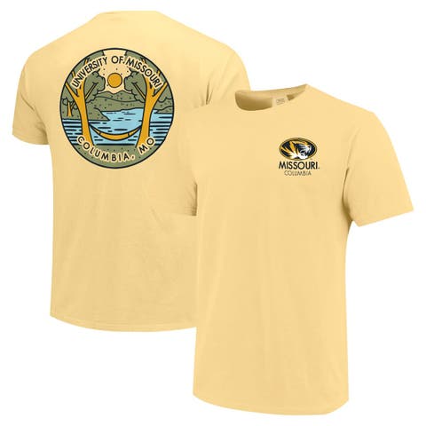 Unisex Gold Missouri Tigers Scenic Comfort Colors T-Shirt