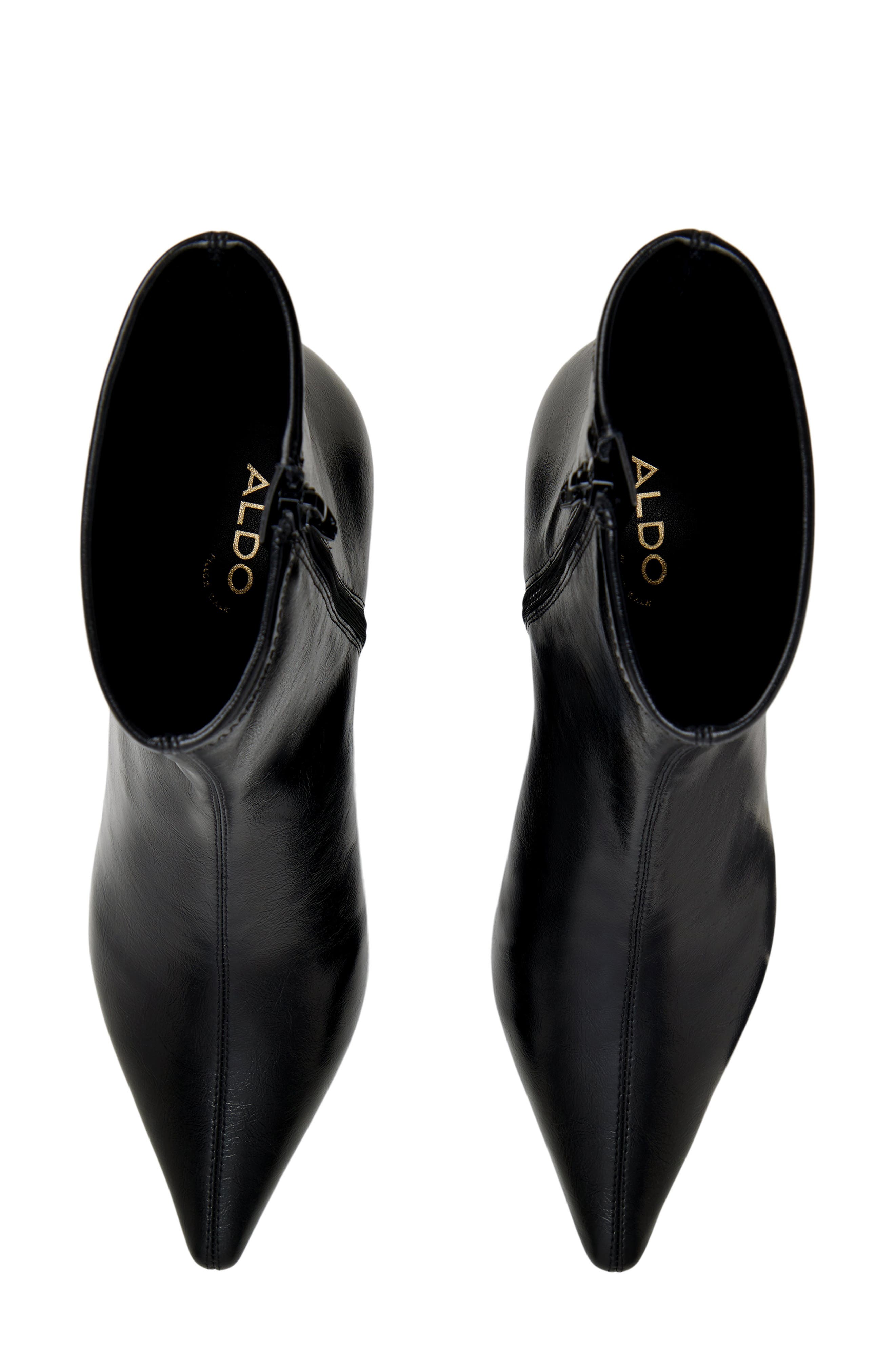 Karoline Pointed Toe Bootie, Alternate, color, BLACK