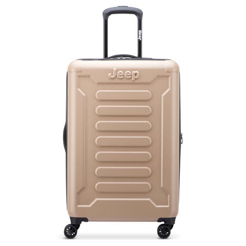 JH004C Checked-Medium 24 Inch Hardside Expandable Luggage with Spinner Wheels