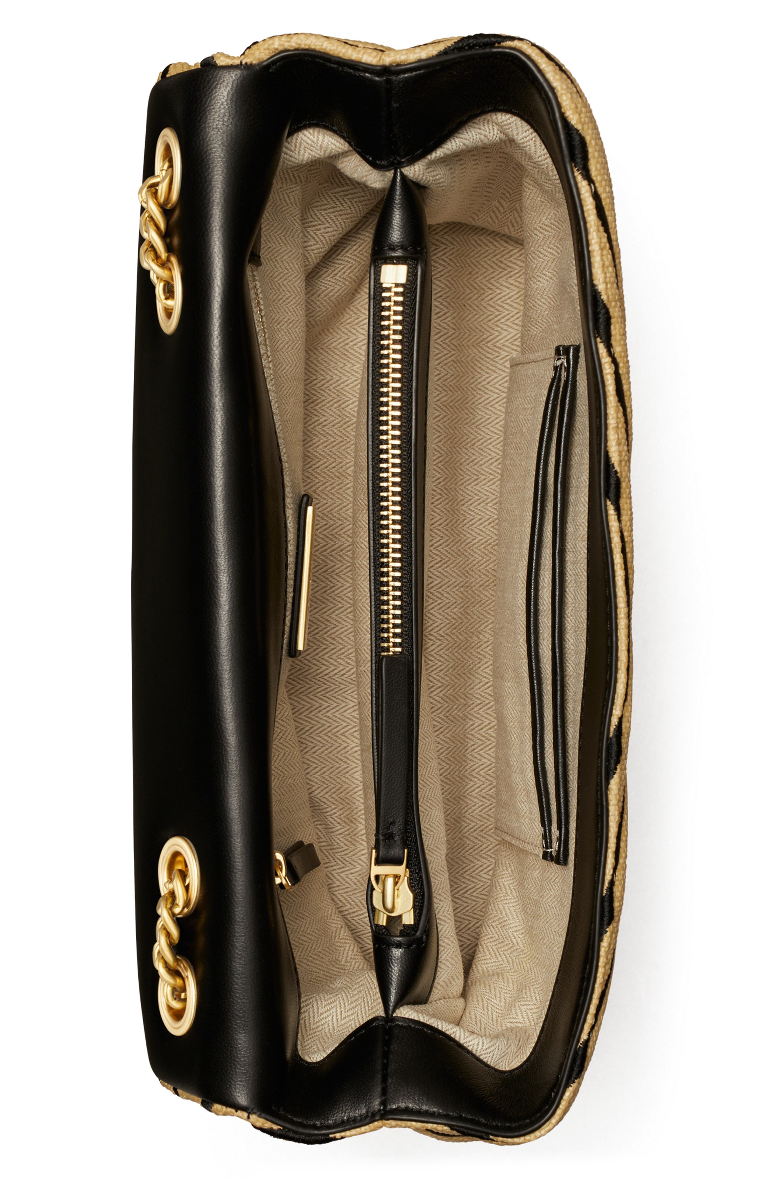 Tory Burch Kira Chevron Straw Convertible Shoulder Bag (Women) | Nordstrom