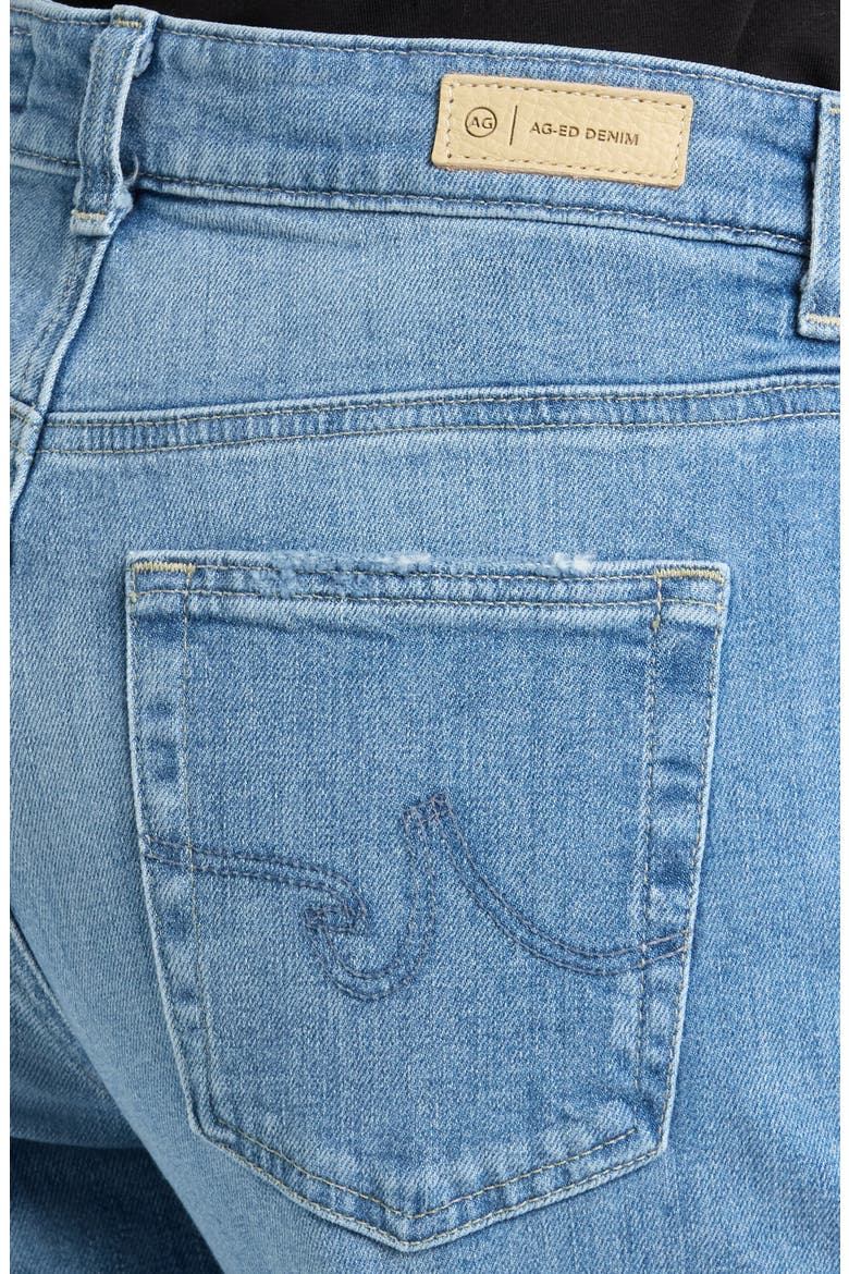 Saige Raw Hem Mid Rise Ankle Wide Leg Jeans, Alternate, color, 16 YEARS POSTCARD