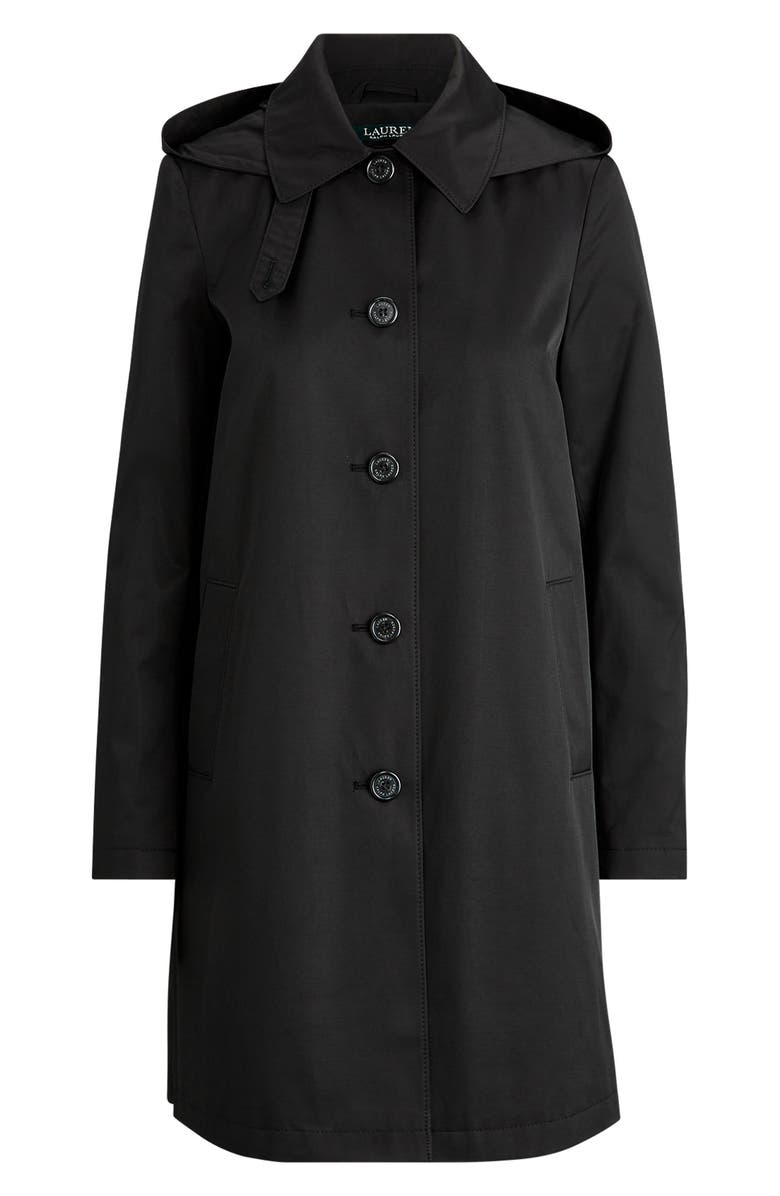 Lauren Ralph Lauren Balmacaan Hooded Raincoat, Alternate, color, 