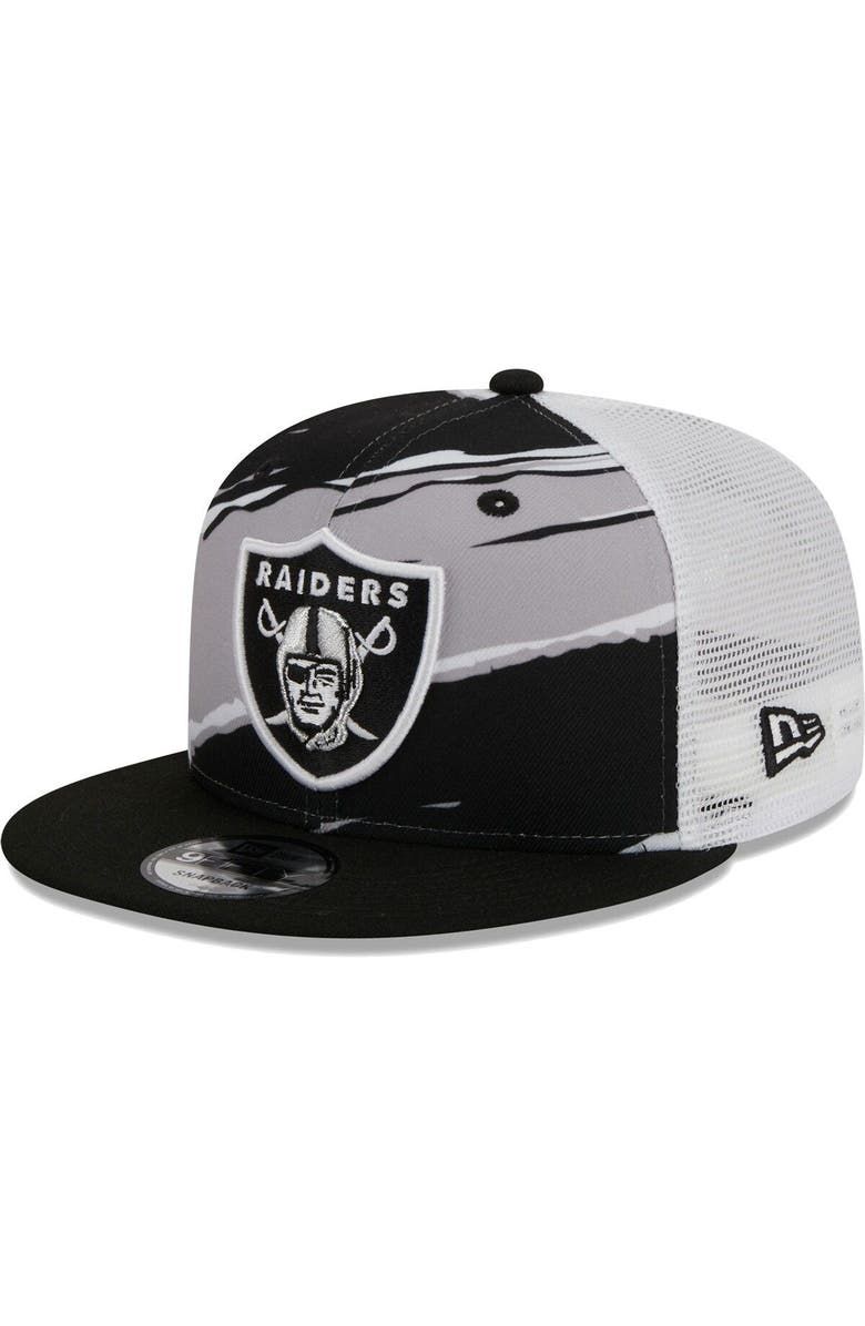 New Era Men's New Era Black Las Vegas Raiders  Tear Trucker 9FIFTY Snapback Hat, Main, color, Black