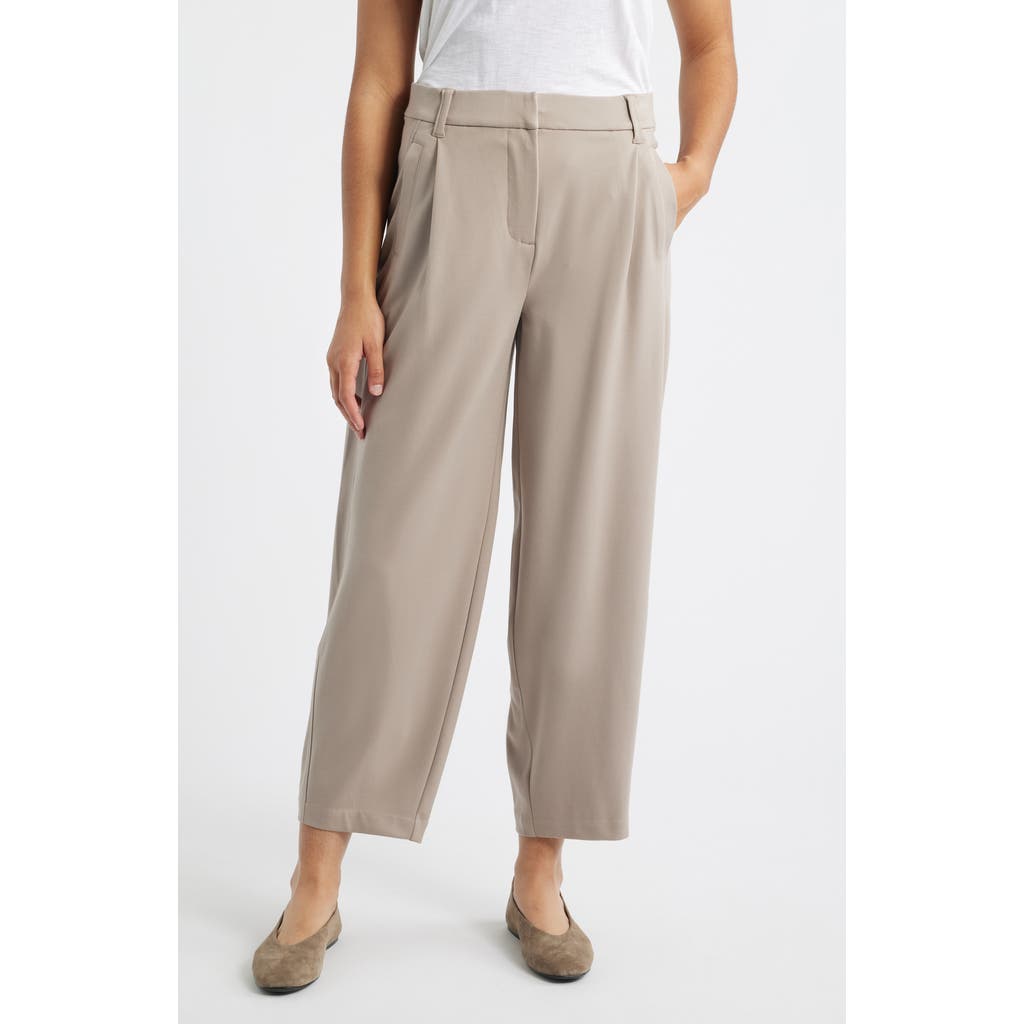 Wit & Wisdom Ultra Skyrise Pleated Relaxed Barrel Leg Ankle Pants In Pattern
