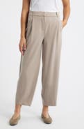 Wit & Wisdom Ultra Skyrise Pleated Relaxed Barrel Leg Ankle Pants