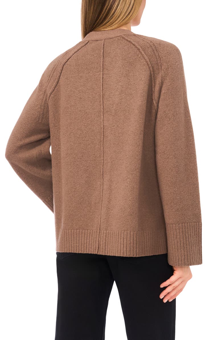 Halogen<sup>®</sup> Raglan Sleeve V-Neck Cardigan, Alternate, color, Mink Taupe