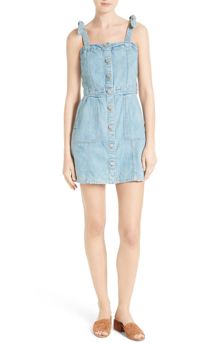 La Vie Rebecca Taylor Denim Dress, Main, color, 