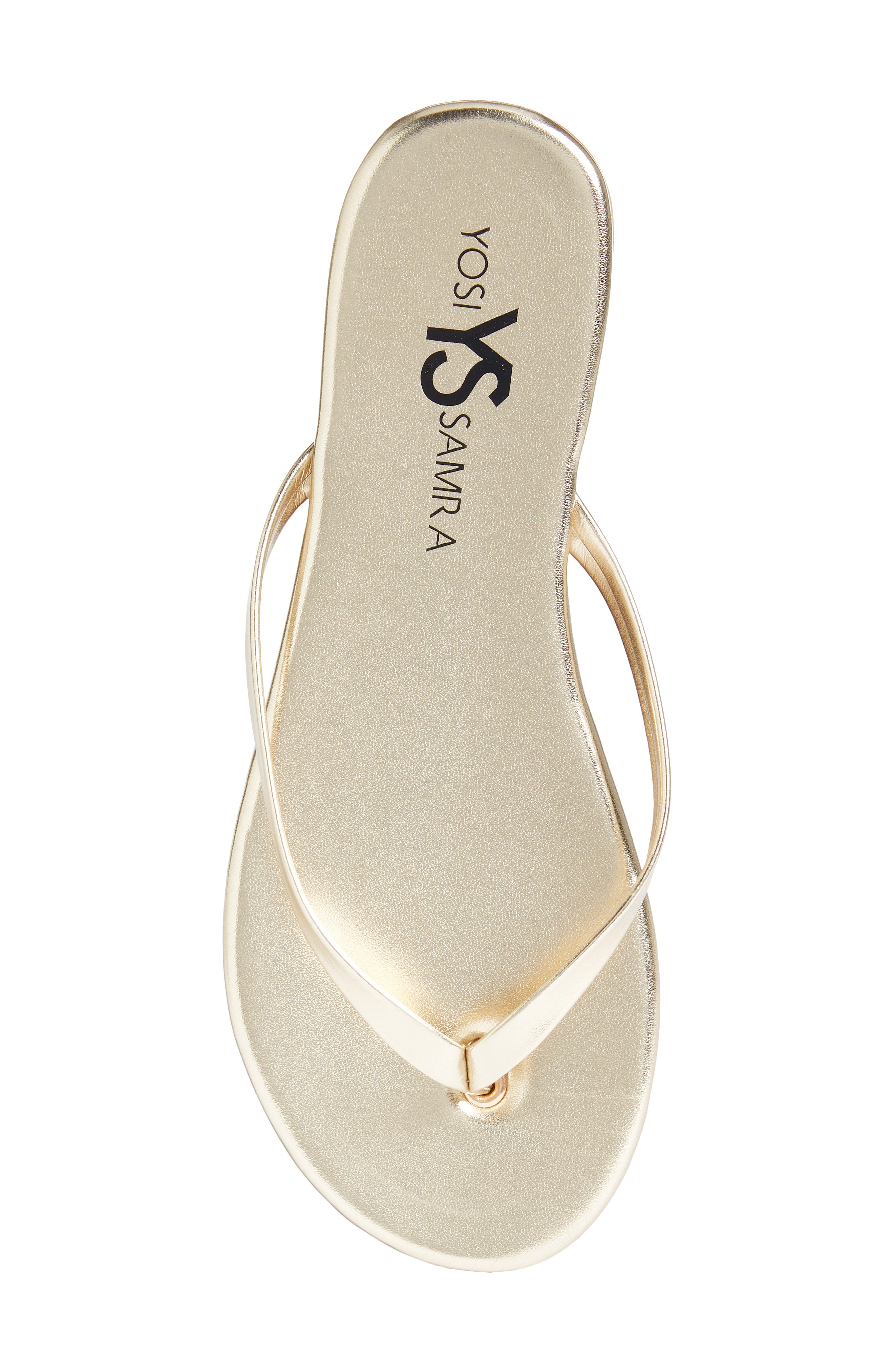 Yosi Samra Rivington Flip Flop, Alternate, color, Gold