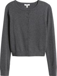 BP. Crewneck Cotton Blend Cardigan