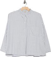 MAX STUDIO Stripe Button-Up Shirt