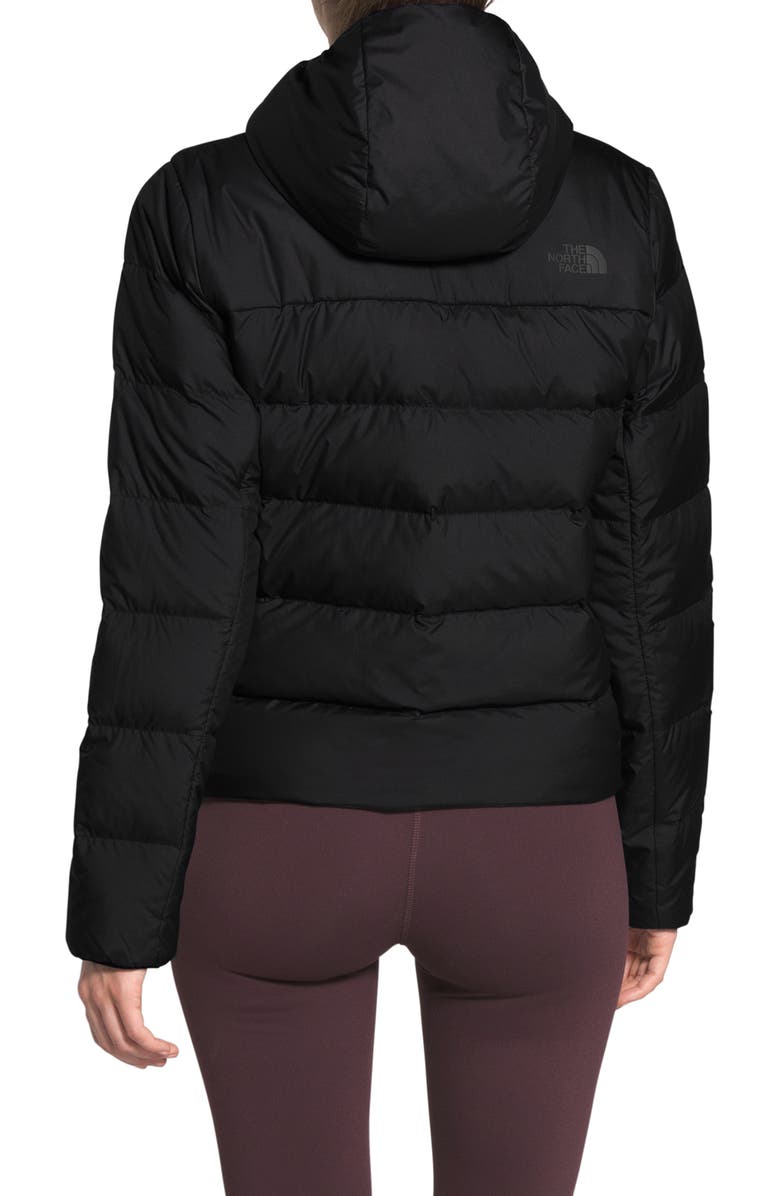 The North Face Valle Hooded 550 Fill Power Down Coat, Alternate, color, 