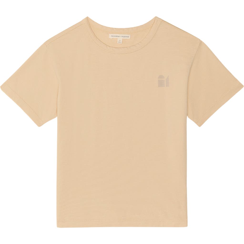 The Sunday Collective Kids' Natural Dye Everyday T-Shirt in Light Yellow  product