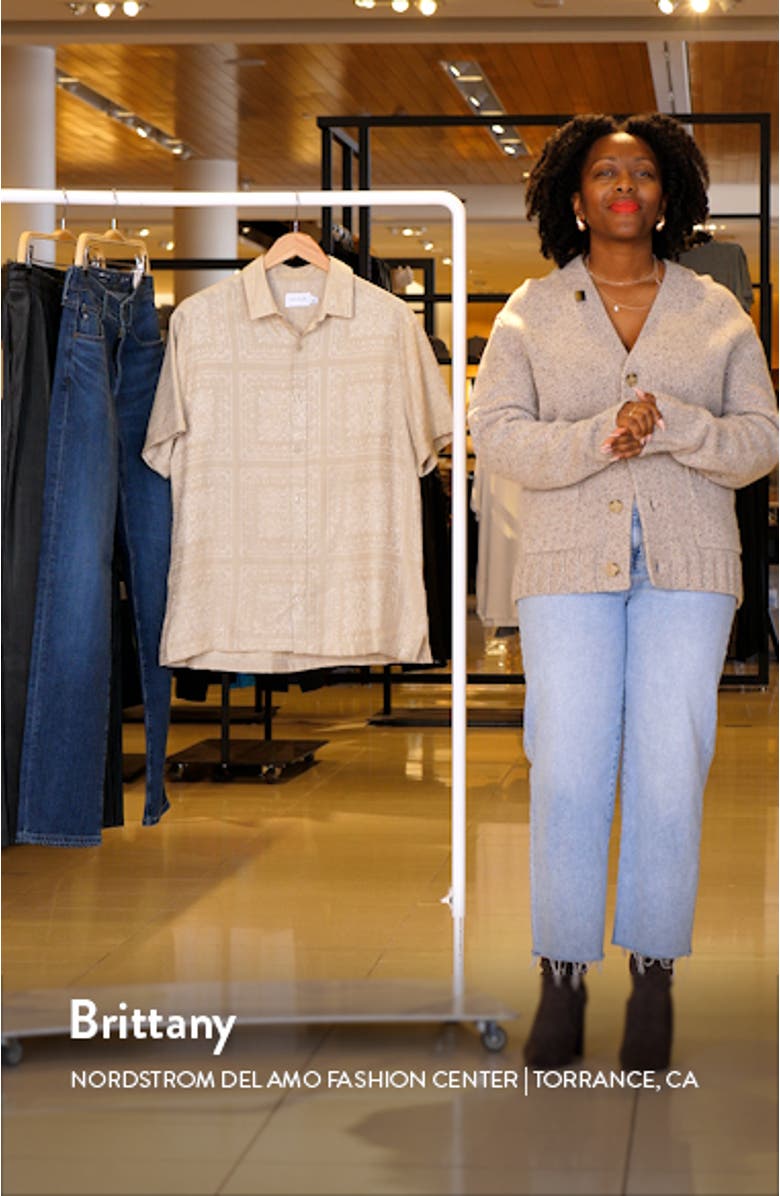 Bandana Jacquard Button-Up Shirt, sales video thumbnail