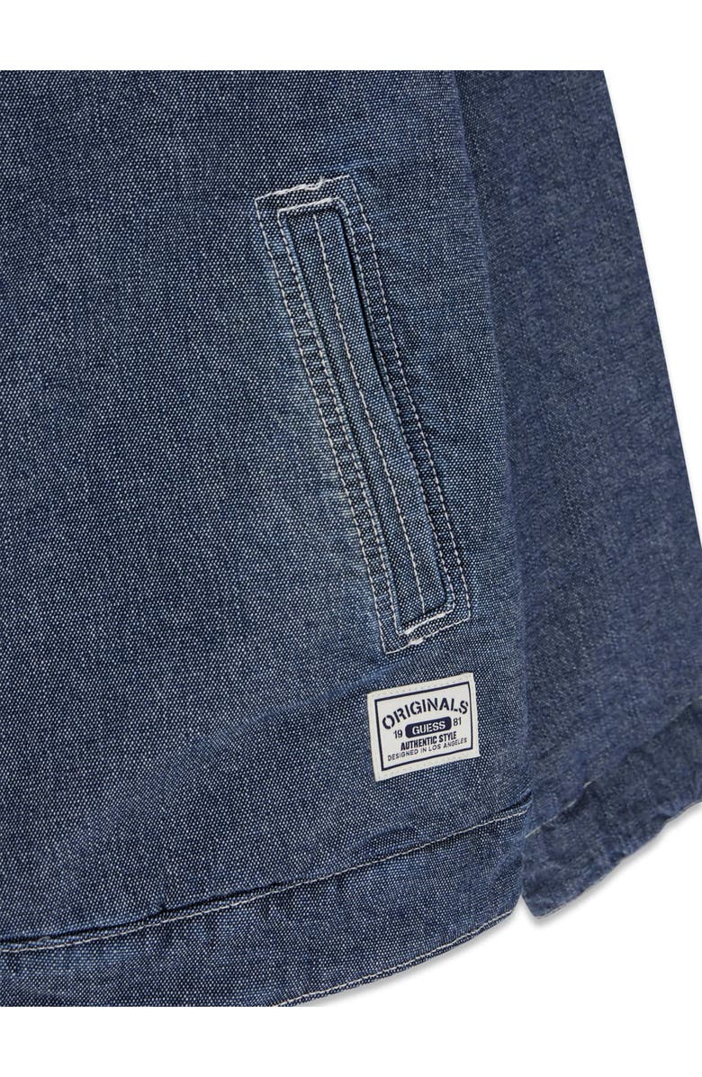 GUESS ORIGINALS Hooded Canvas Utility Jacket, Alternate, color, Gmec-Light