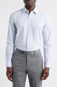 BOSS Hank Kent Slim Fit Performance Twill Dress Shirt