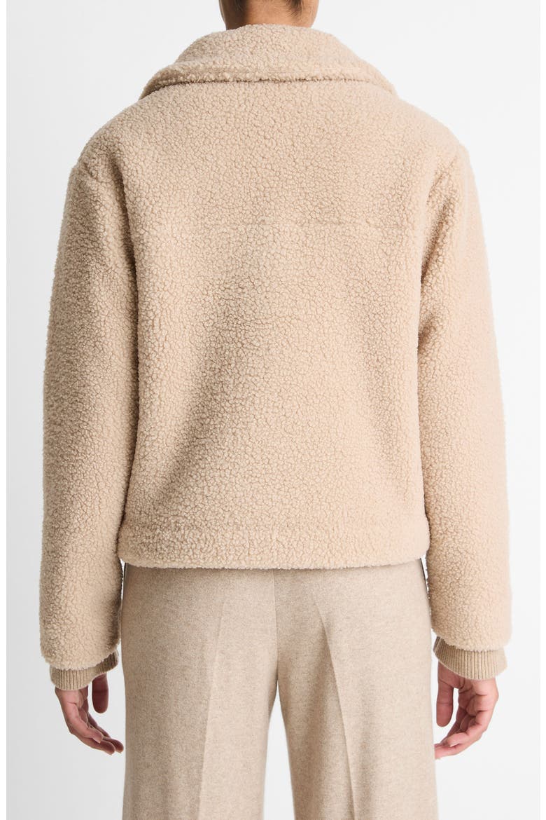 High Pile Fleece Jacket, Alternate, color, MARZIPAN