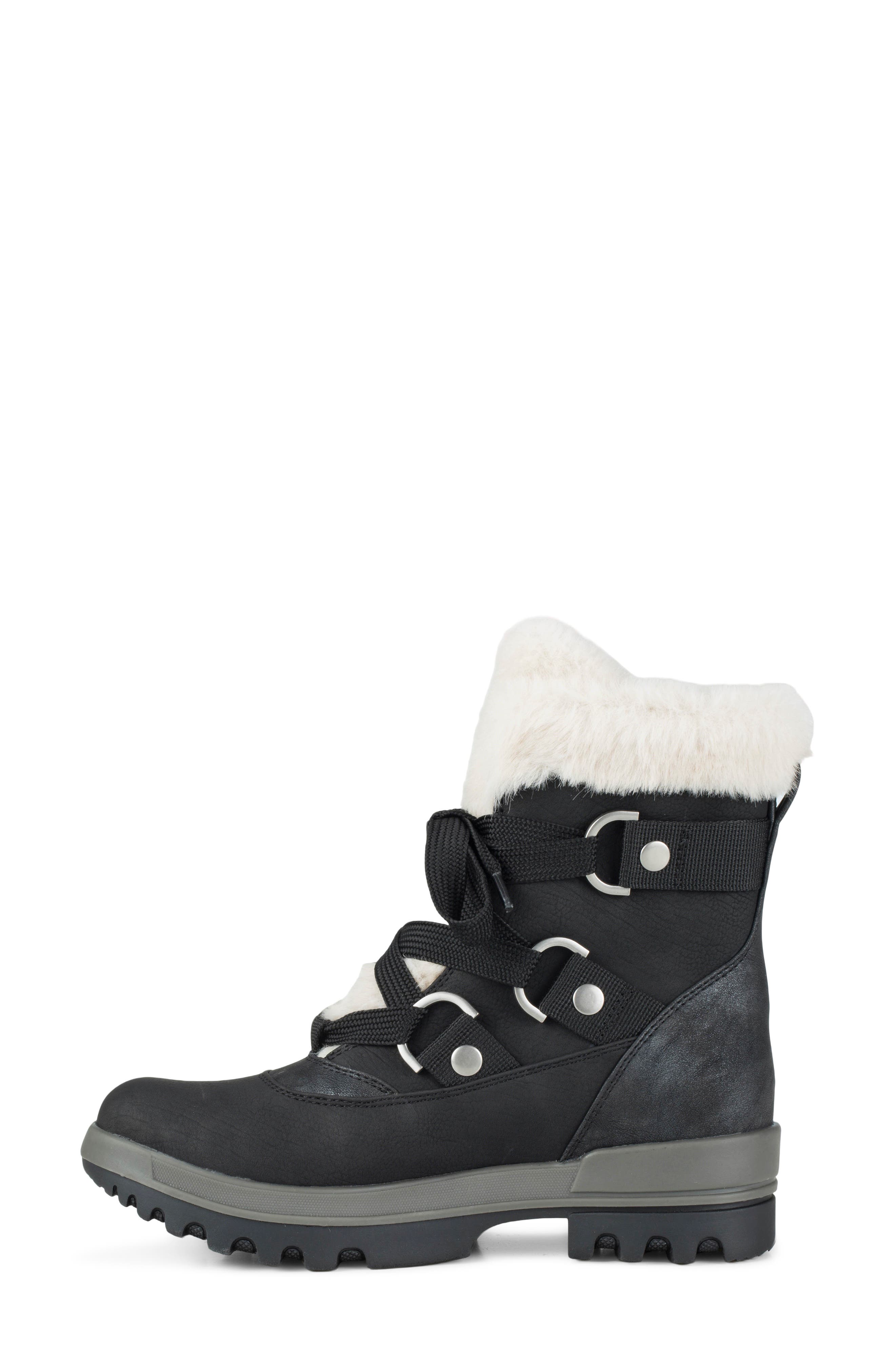 Nathalie Cold Weather Boot, Alternate, color, BLACK