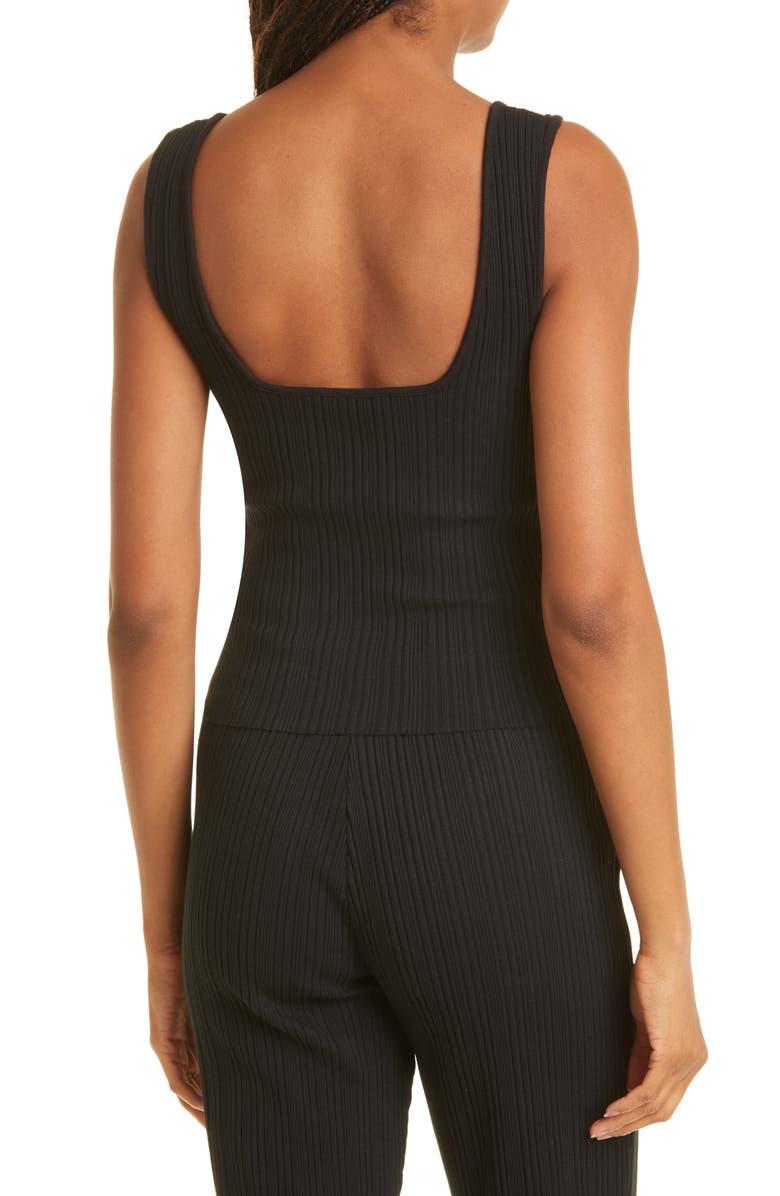 Vince Square Neck Rib Tank Top, Alternate, color, 